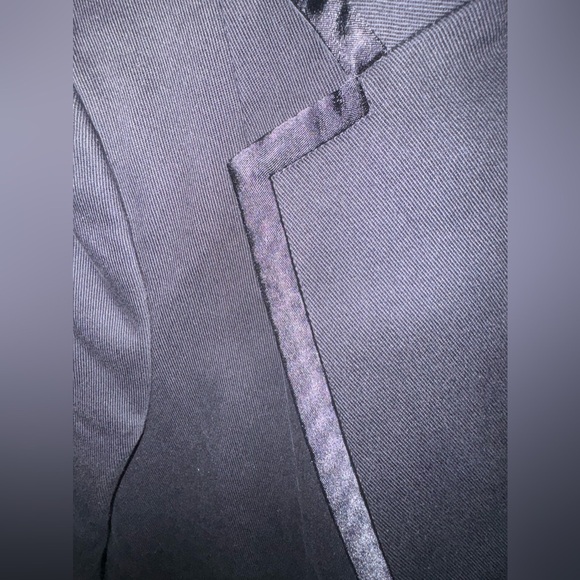 Armani Exchange Academia Collegiate School Crest Patch 3/4 Sleeve Blazer Jacket - Picture 11 of 13